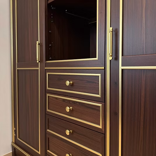 Custom walk-in wardrobe joinery